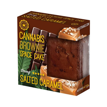 Multitrance Original Amsterdam – Cannabis Salted Caramel Brownie (Strong Sativa Flavour) - CbdHempSupplies